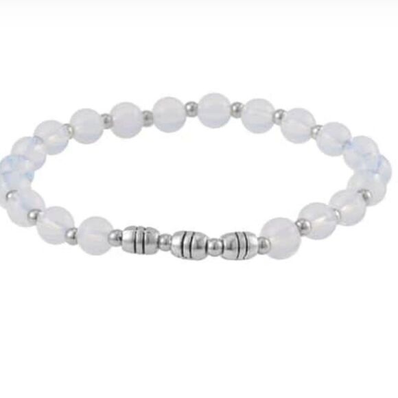 Set of 3 Opalite Beaded Stretch Bracelets - Picture 8 of 13